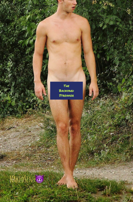 Le streaker du jardin