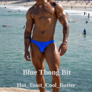 Mors de string bleu | Histoires luxuriantes