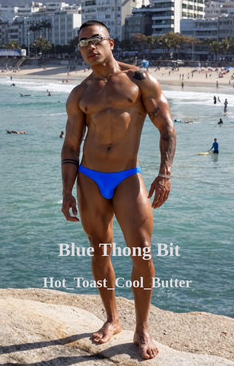 Mors de string bleu | Histoires luxuriantes