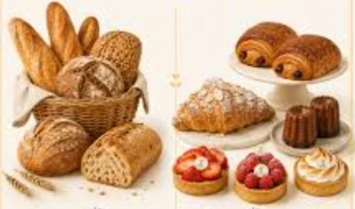 Une friandise et une baguette, s'il vous plaît