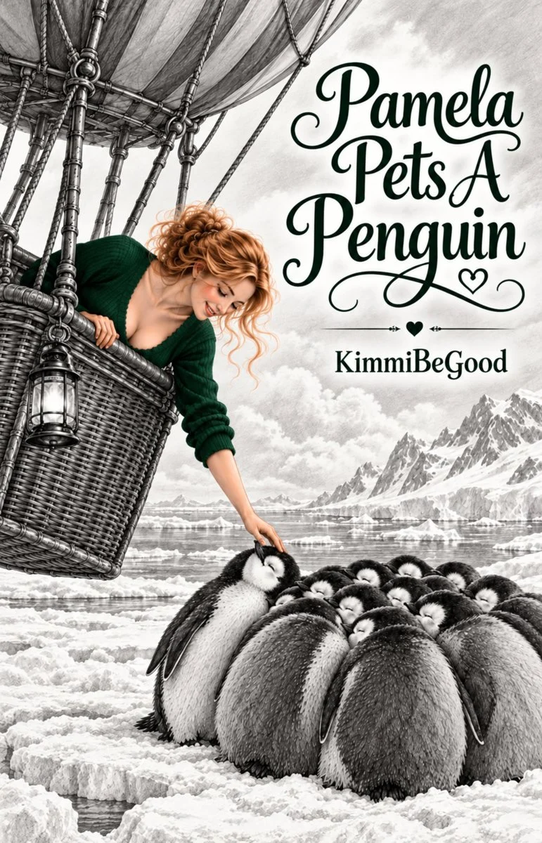 Pamela caresse un pingouin | Histoires luxuriantes